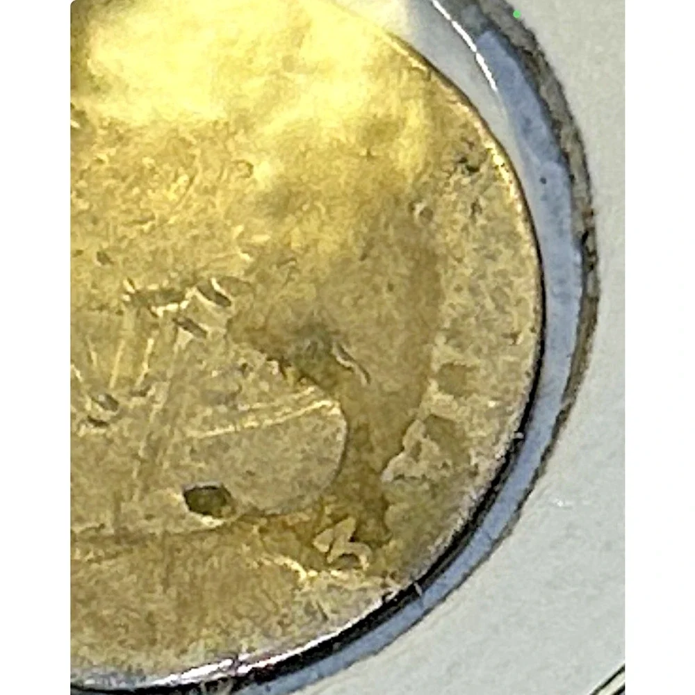 1783-Mo FF Mexico 1 Real Carlos III Spanish Colonial Silver Holed KM#78.2